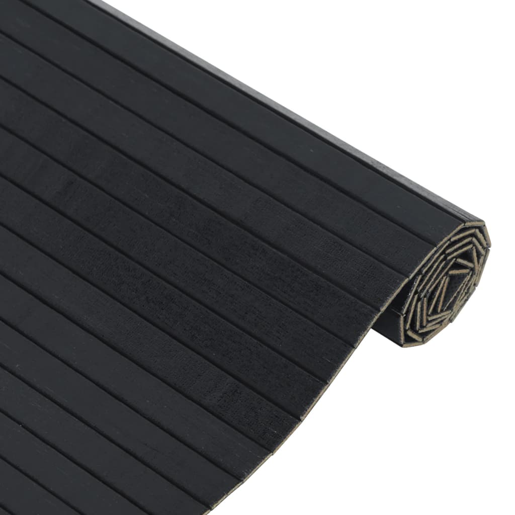 Tapete retangular 60x500 cm bambu preto — foto 2
