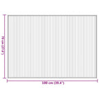 Tapete retangular 70x100 cm bambu castanho — foto 7