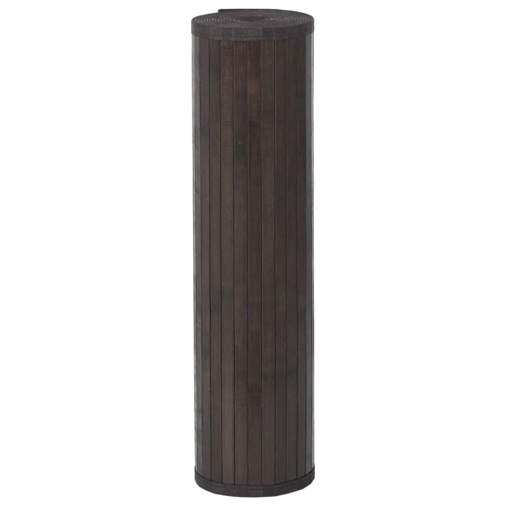 Tapete retangular 70x100 cm bambu castanho-escuro — foto 2