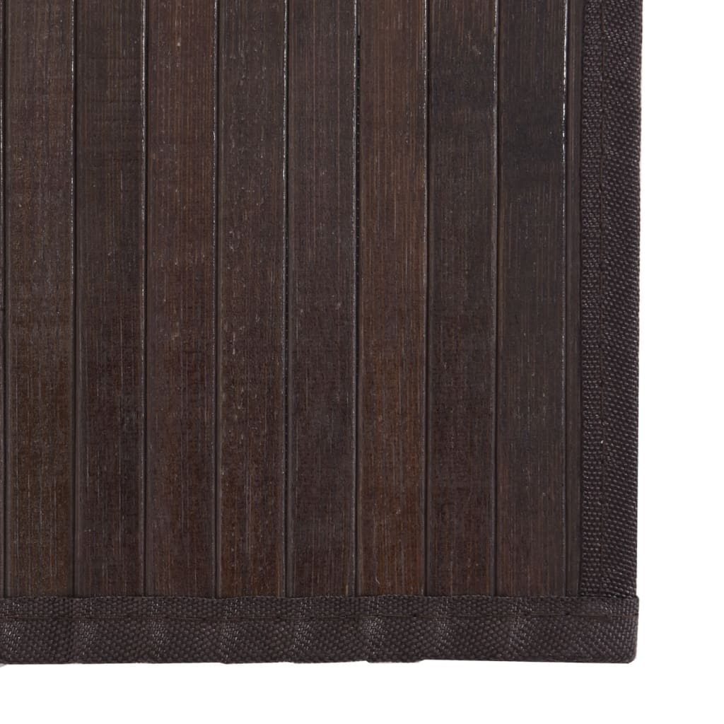 Tapete retangular 70x100 cm bambu castanho-escuro — foto 5