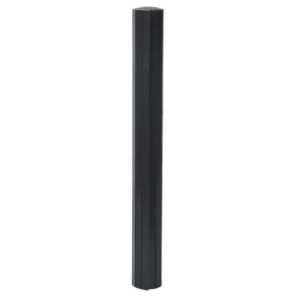 Tapete retangular 70x100 cm bambu preto — foto 5