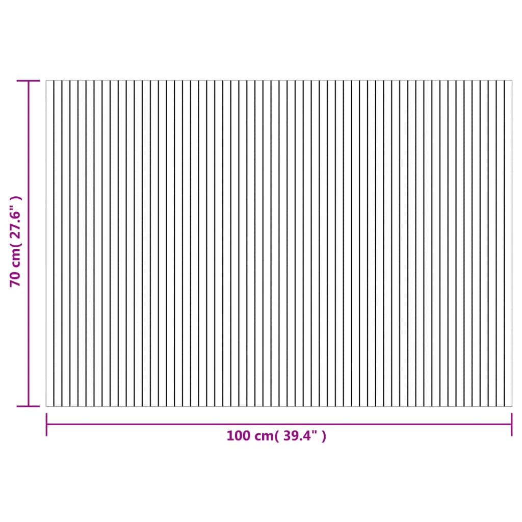 Tapete retangular 70x100 cm bambu preto — foto 7