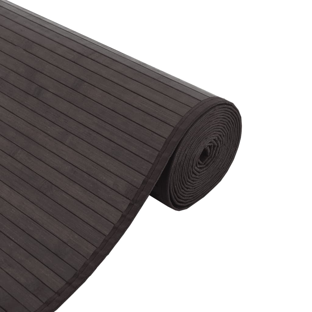 Tapete retangular 70x1000 cm bambu castanho-escuro — foto 3