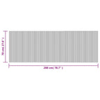 Tapete retangular 70x200 cm bambu castanho — foto 7