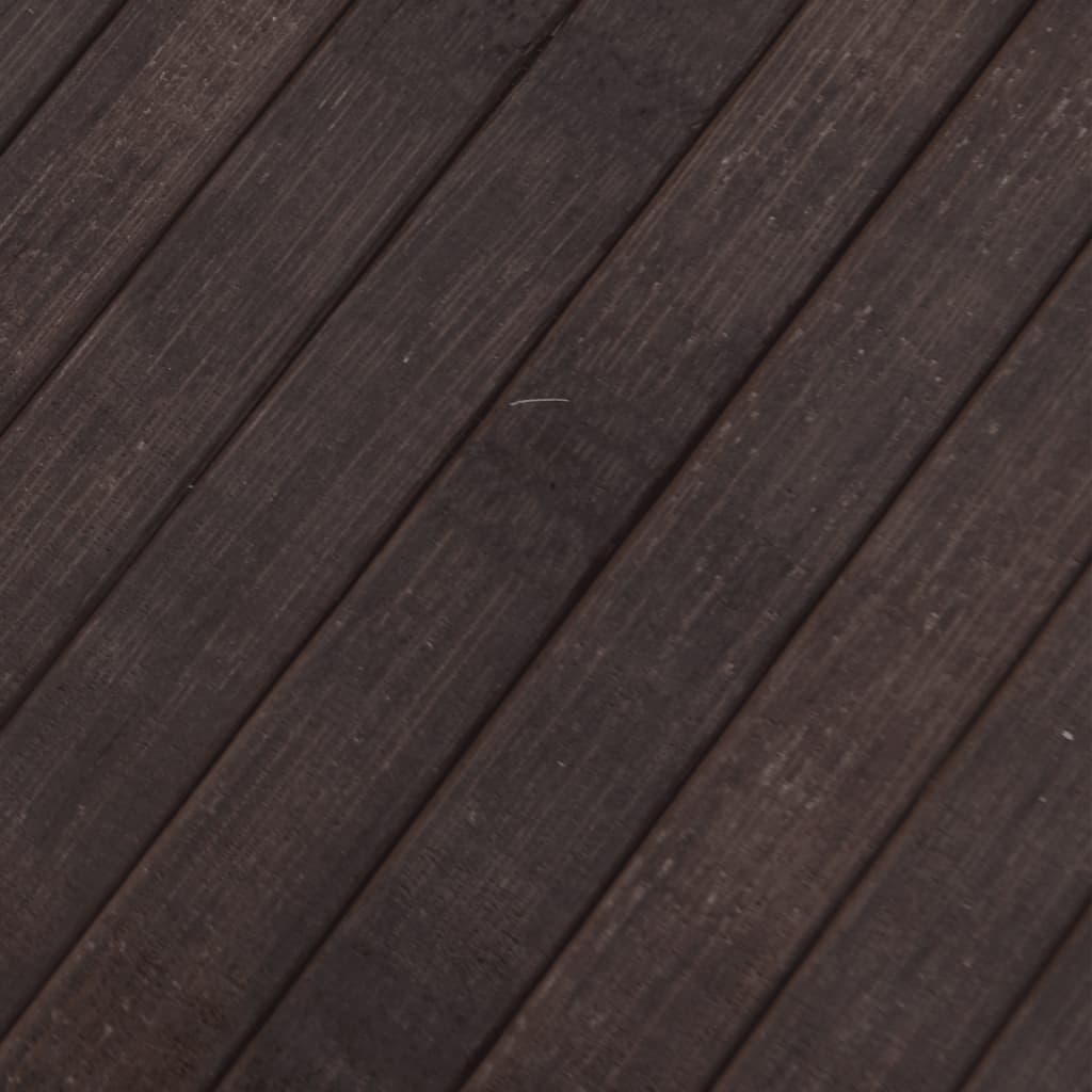 Tapete retangular 70x200 cm bambu castanho-escuro — foto 6