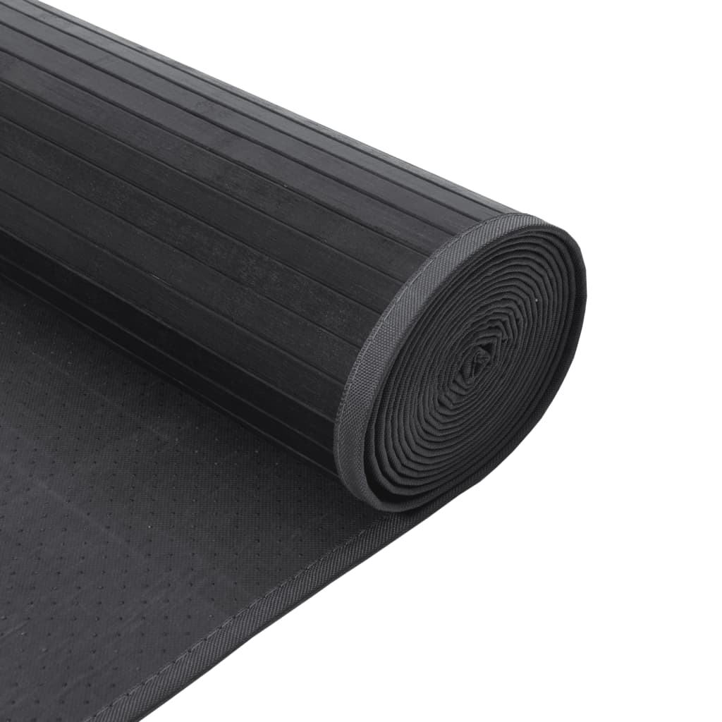 Tapete retangular 70x200 cm bambu cinzento — foto 4