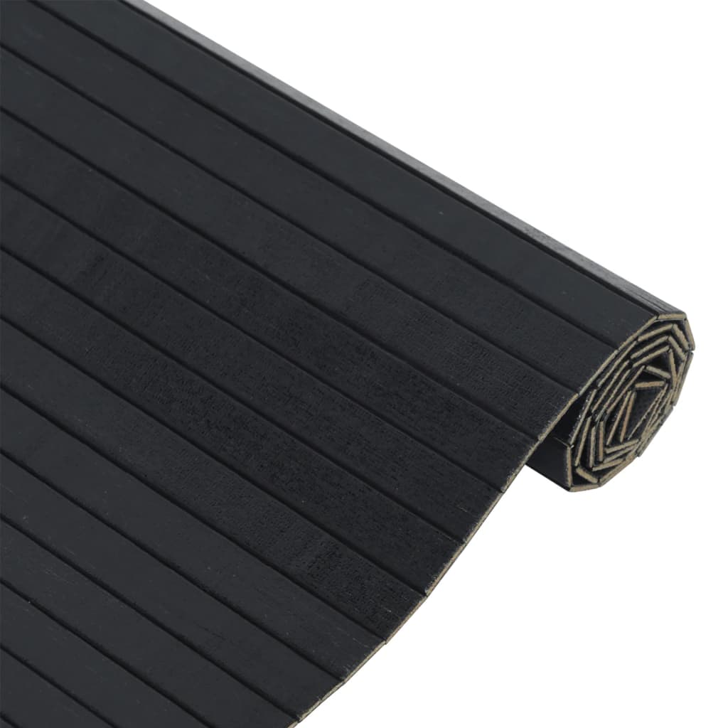 Tapete retangular 70x200 cm bambu preto — foto 2