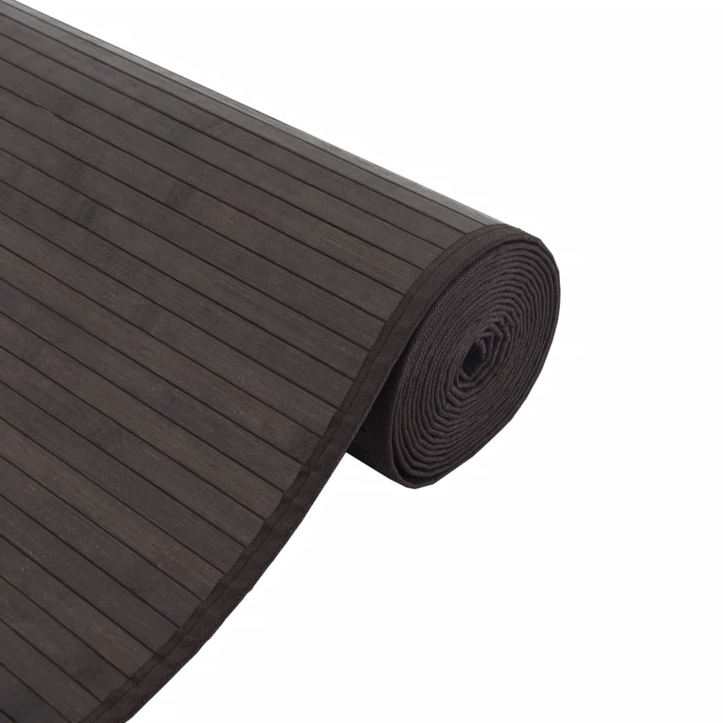 Tapete retangular 70x400 cm bambu castanho-escuro — foto 3