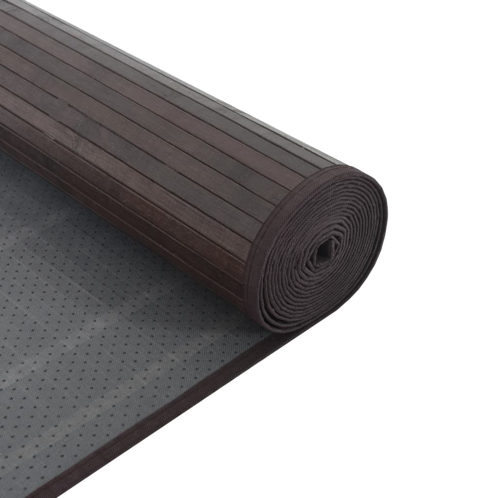 Tapete retangular 70x400 cm bambu castanho-escuro — foto 4