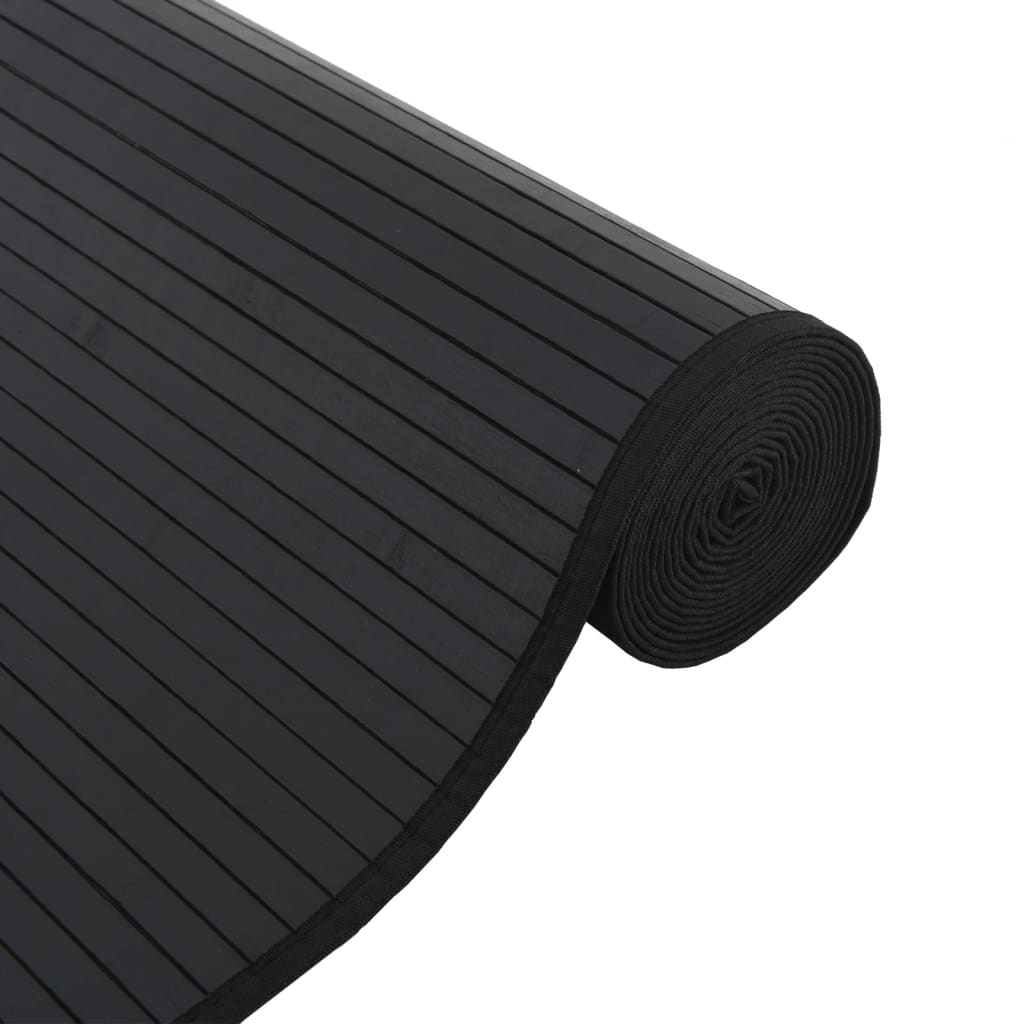 Tapete retangular 70x400 cm bambu preto — foto 3