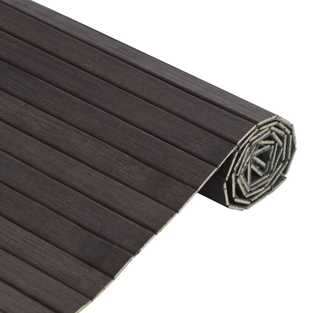 Tapete retangular 70x500 cm bambu castanho-escuro — foto 2