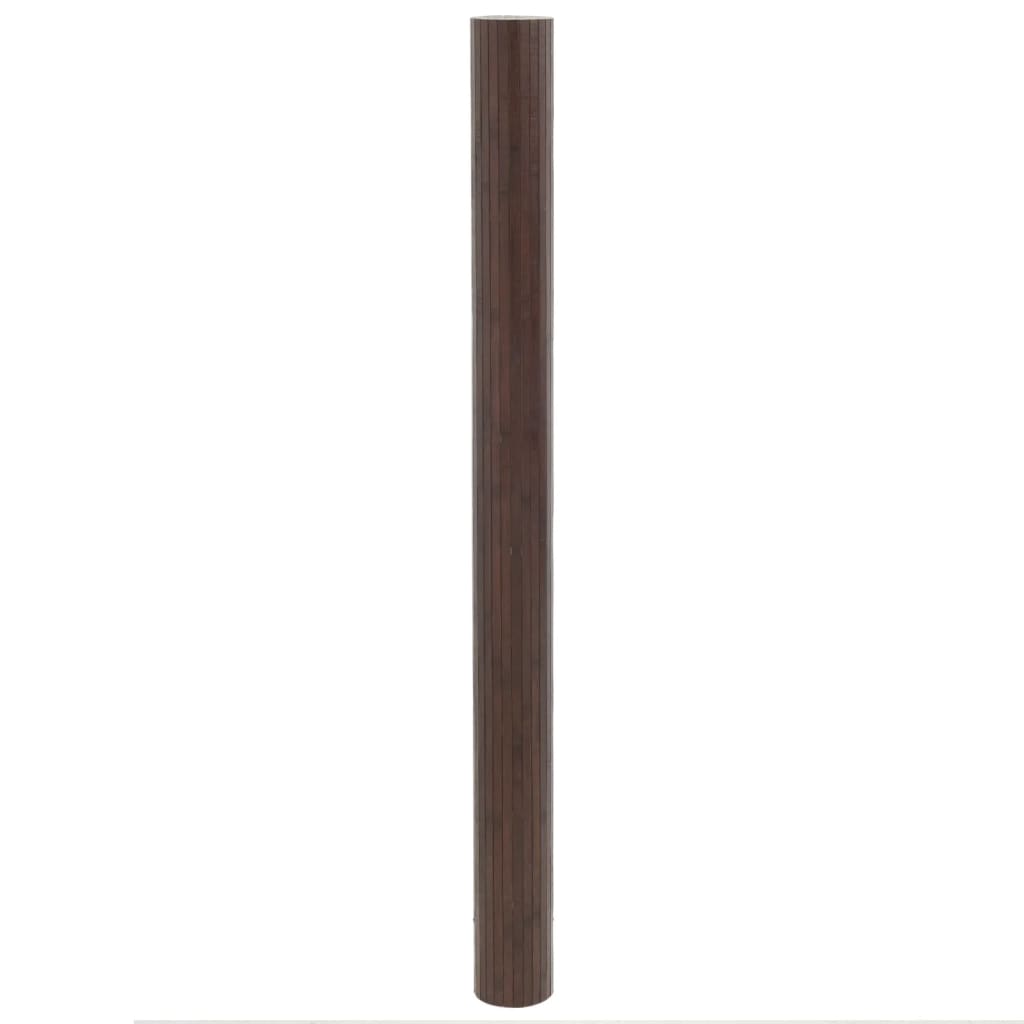 Tapete retangular 80x100 cm bambu castanho-escuro — foto 2