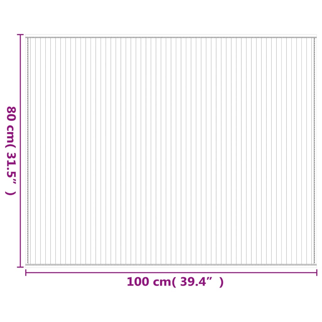Tapete retangular 80x100 cm bambu cinzento — foto 7