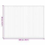 Tapete retangular 80x100 cm bambu cor natural — foto 7