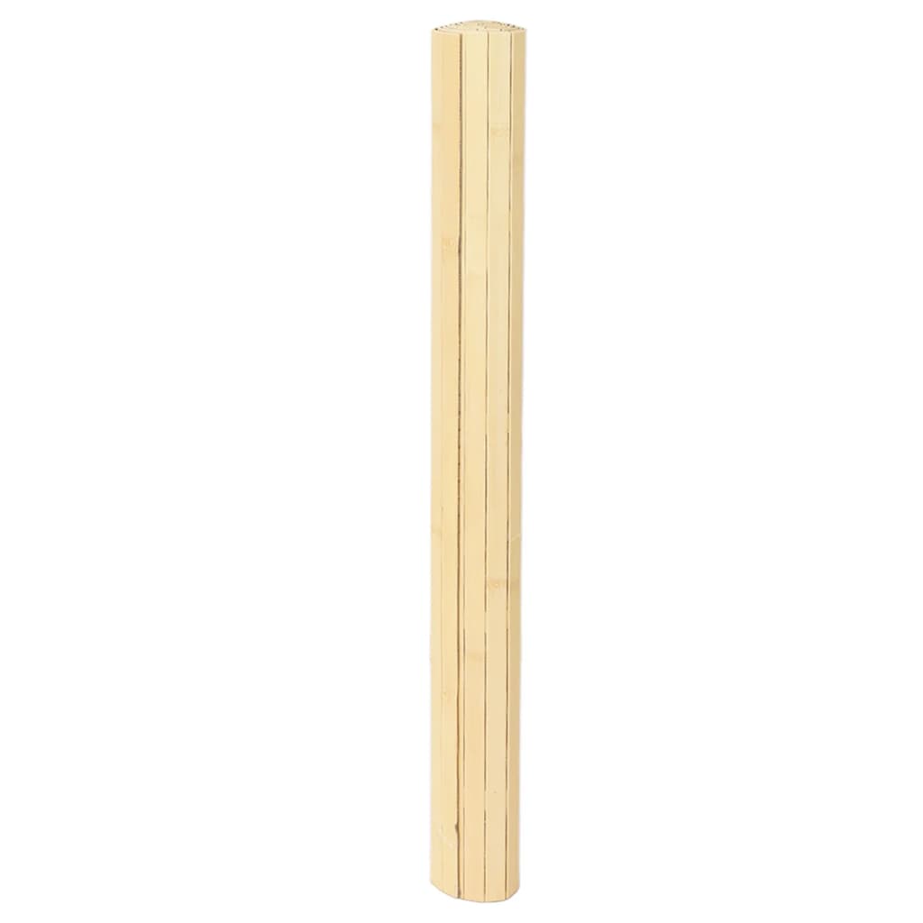 Tapete retangular 80x100 cm bambu cor natural clara — foto 2