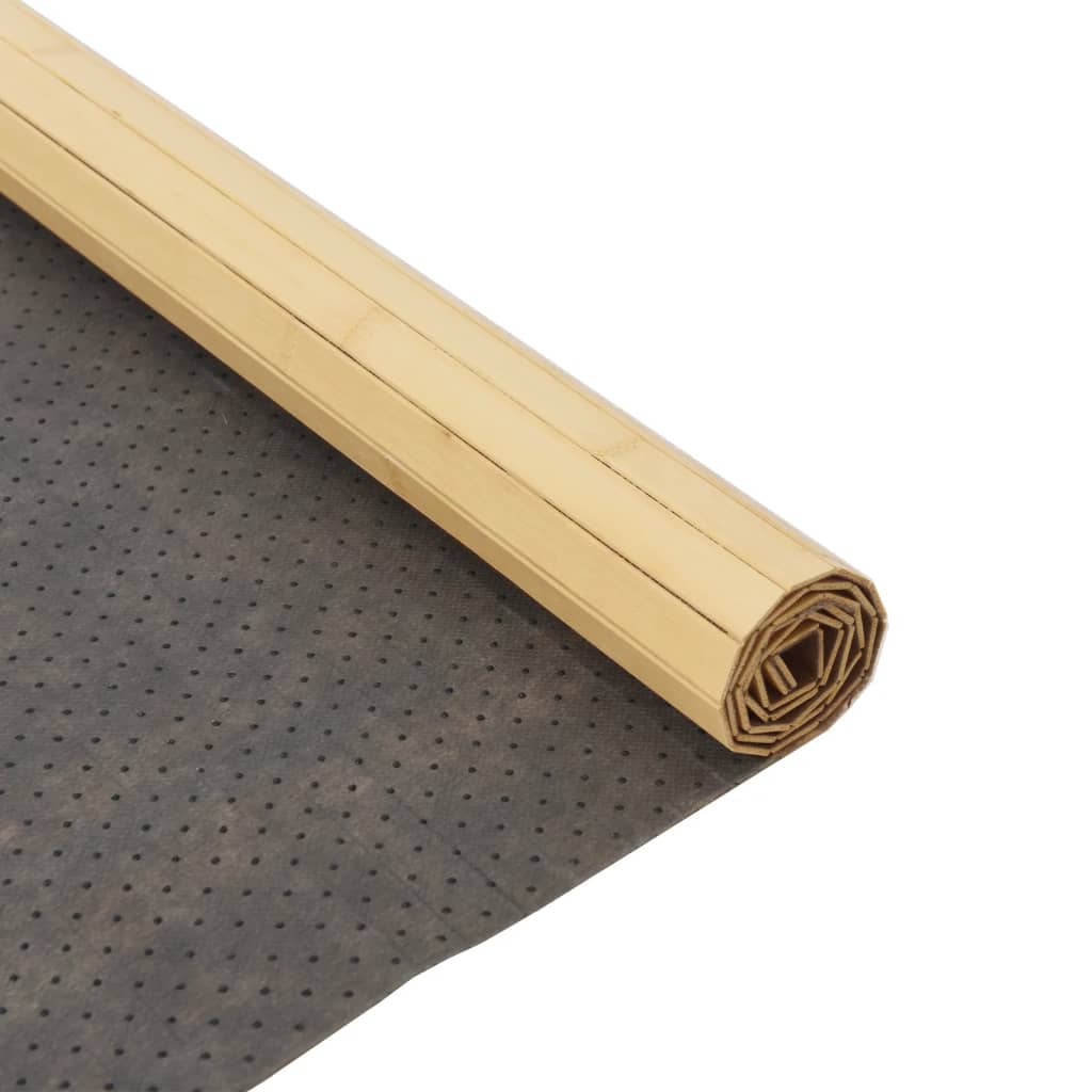 Tapete retangular 80x100 cm bambu cor natural clara — foto 4
