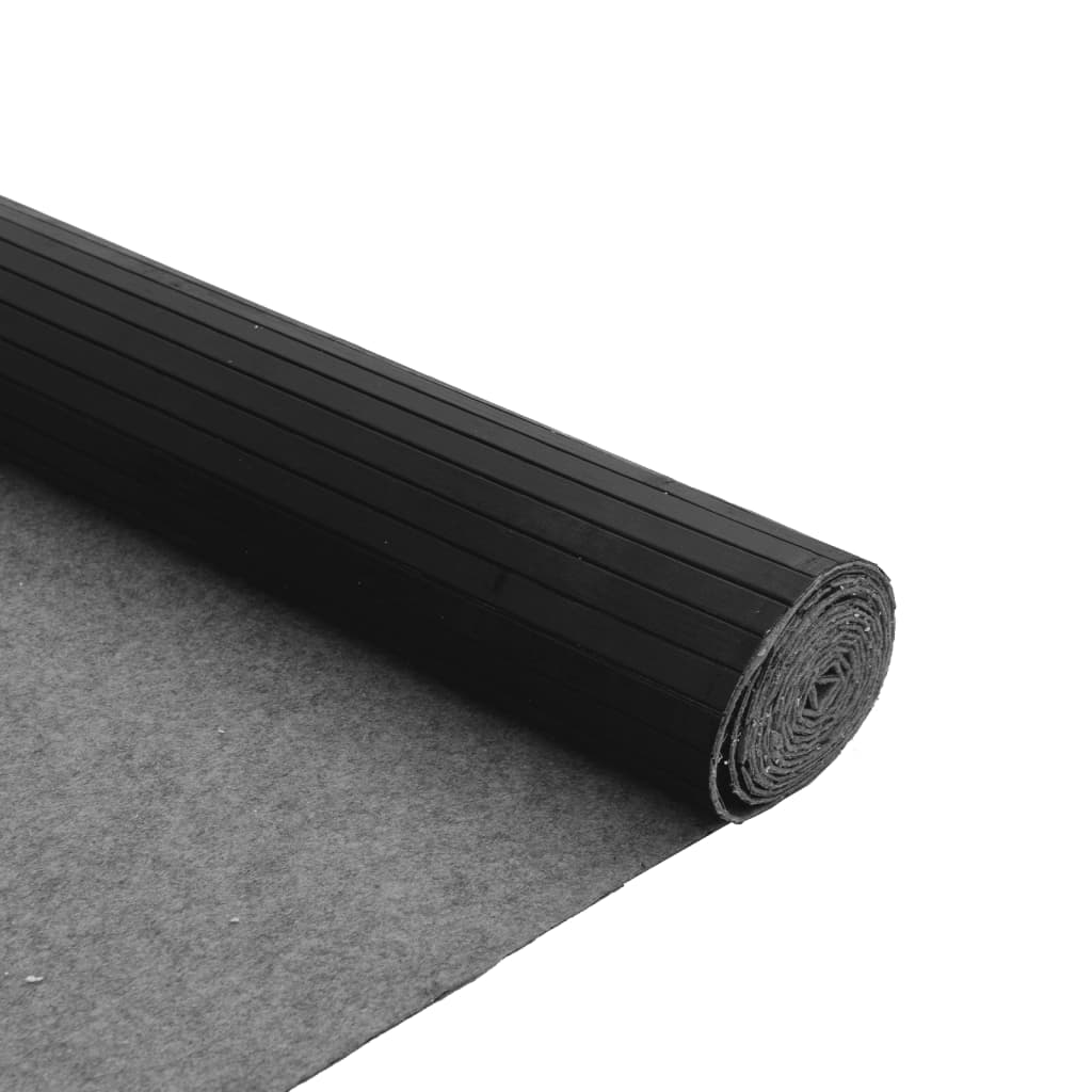 Tapete retangular 80x100 cm bambu preto — foto 4
