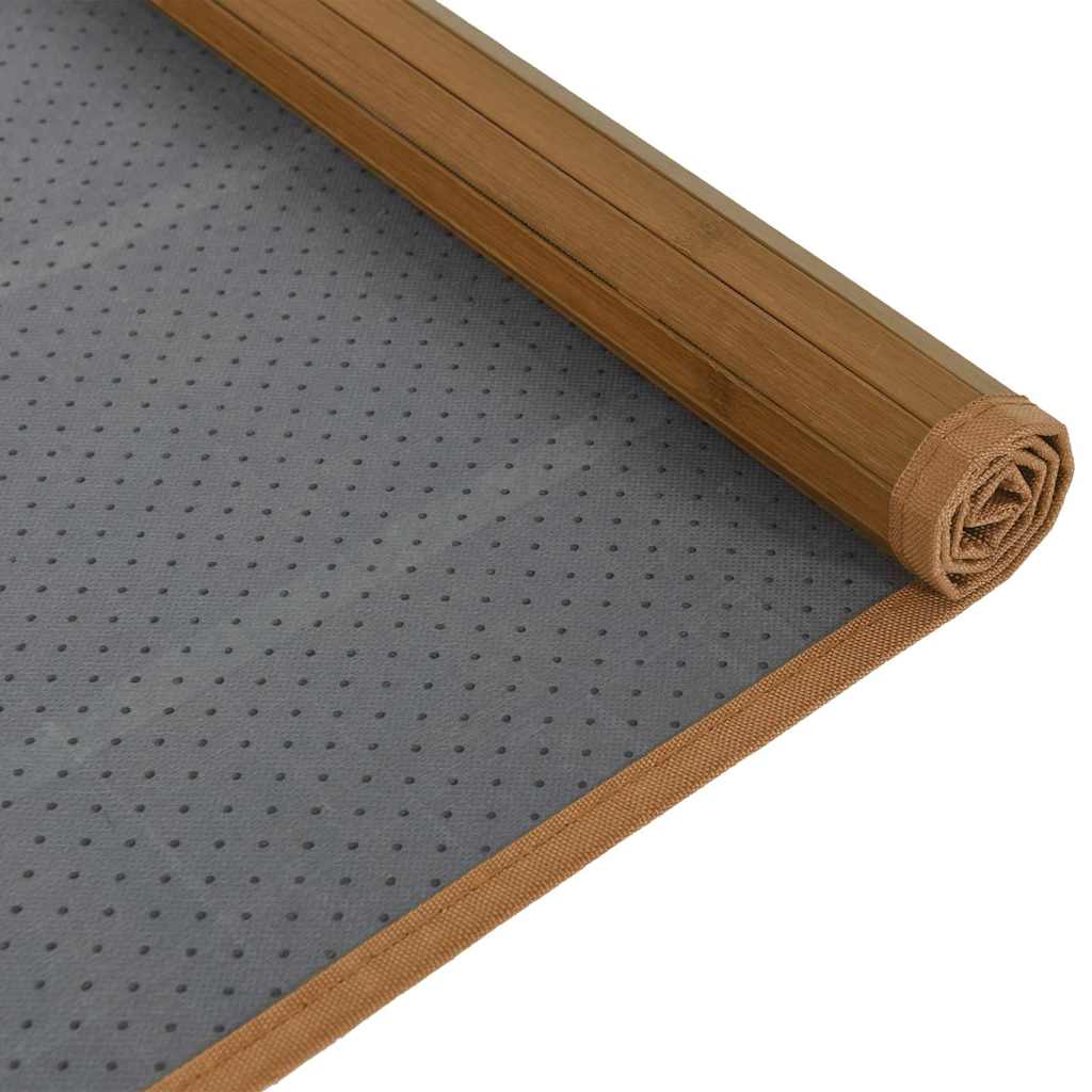 Tapete retangular 80x1000 cm bambu castanho — foto 4