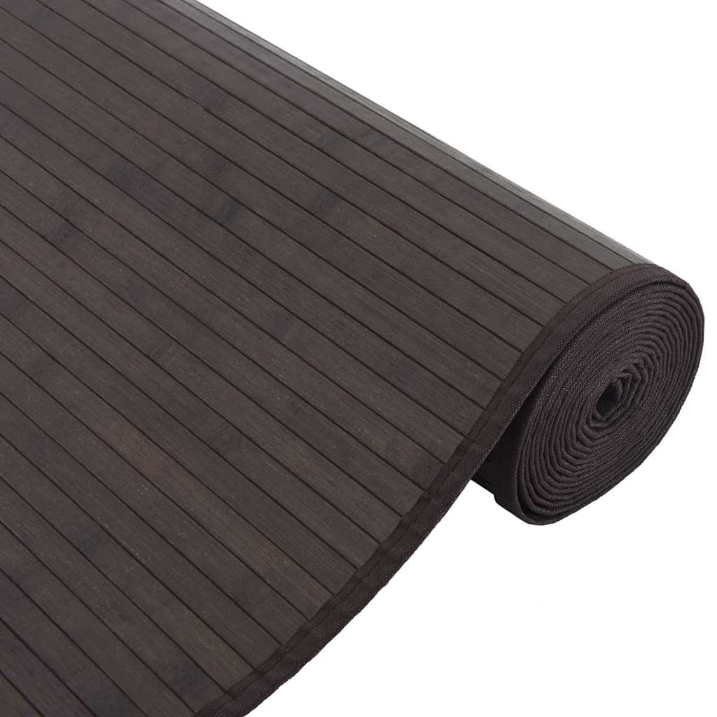 Tapete retangular 80x1000 cm bambu castanho-escuro — foto 3