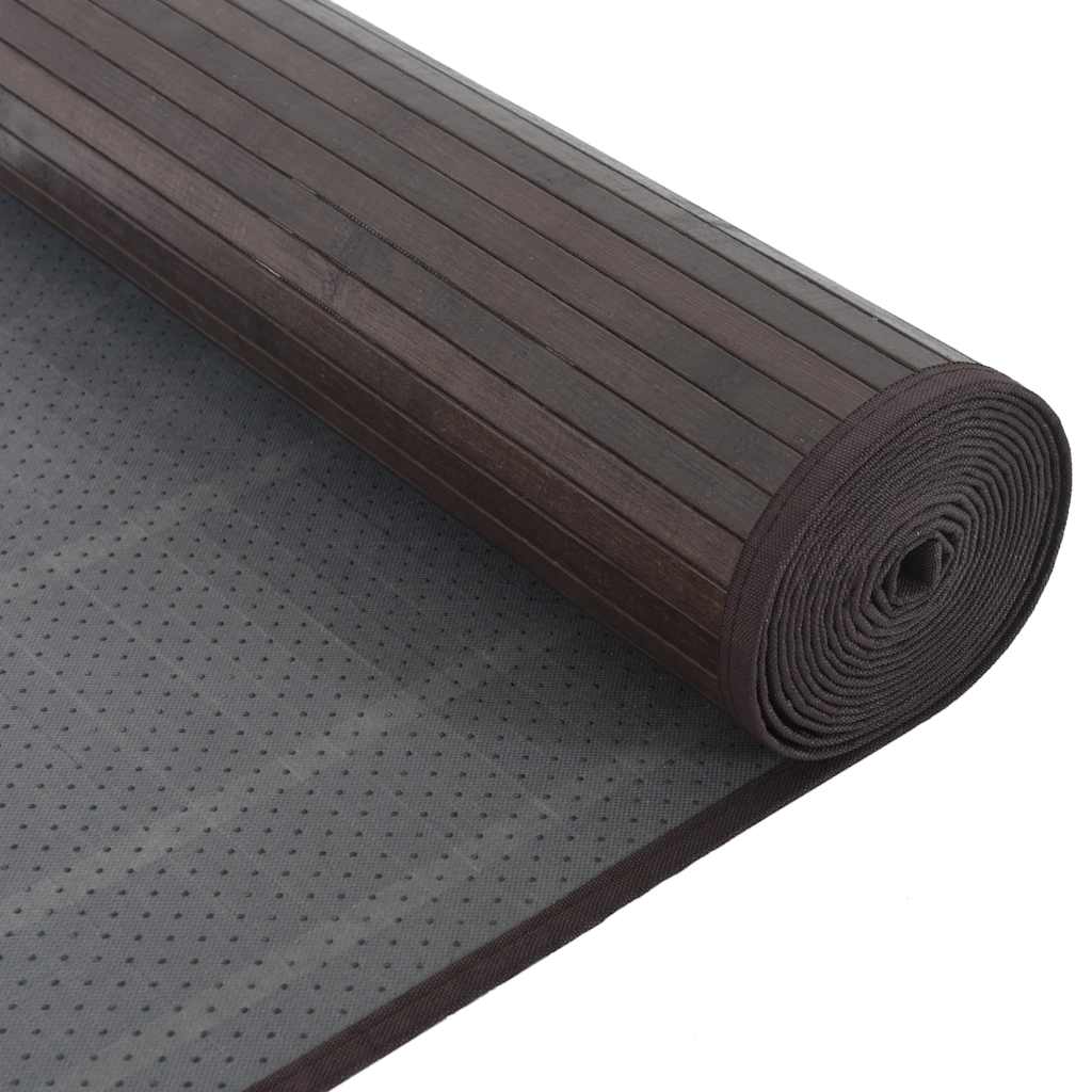 Tapete retangular 80x1000 cm bambu castanho-escuro — foto 4