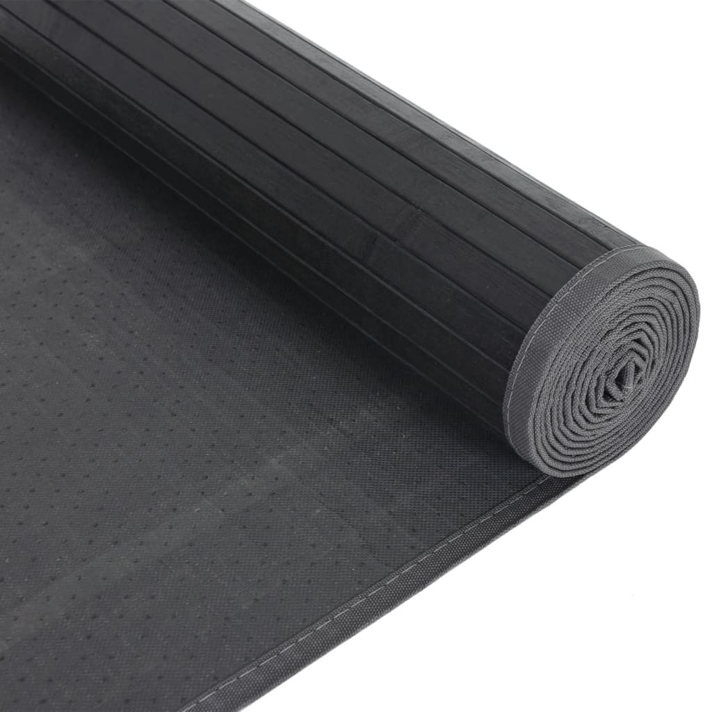 Tapete retangular 80x1000 cm bambu preto — foto 4