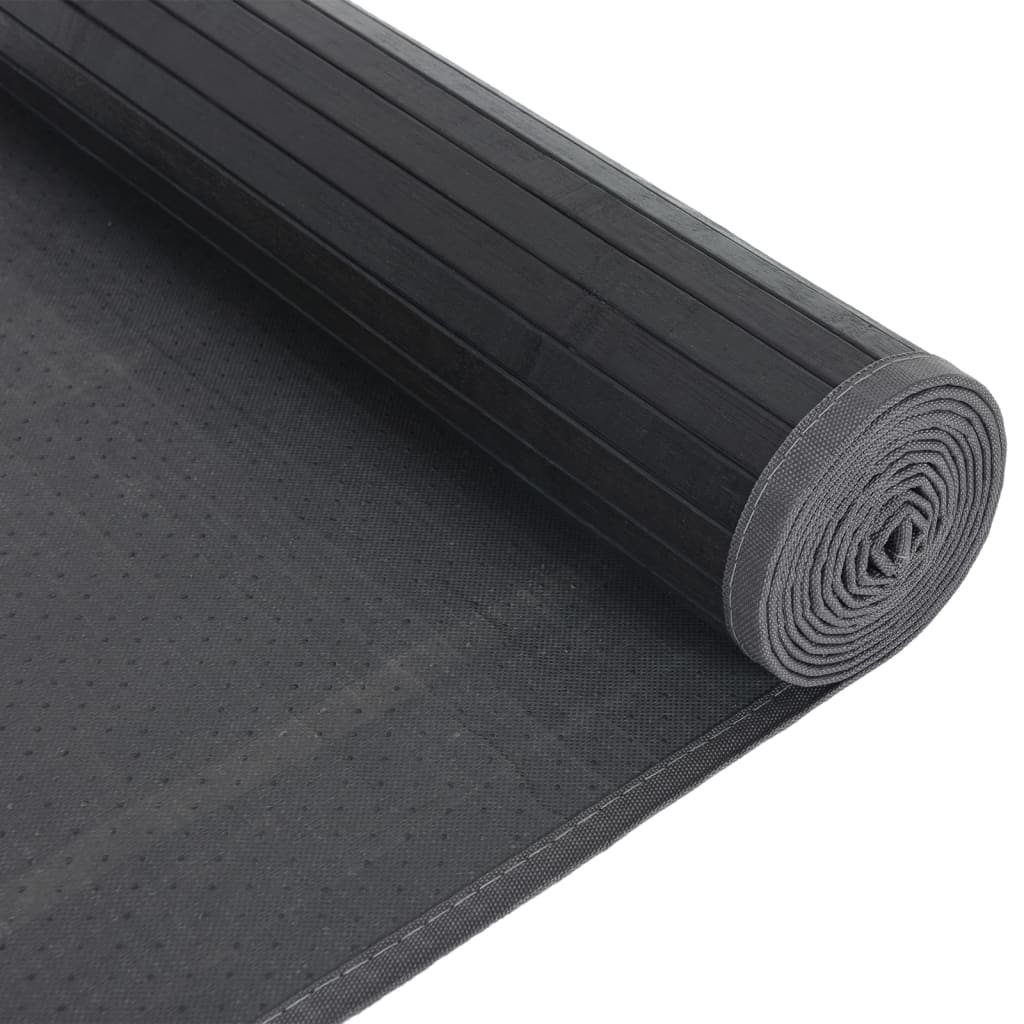 Tapete retangular 80x200 cm bambu cinzento — foto 4