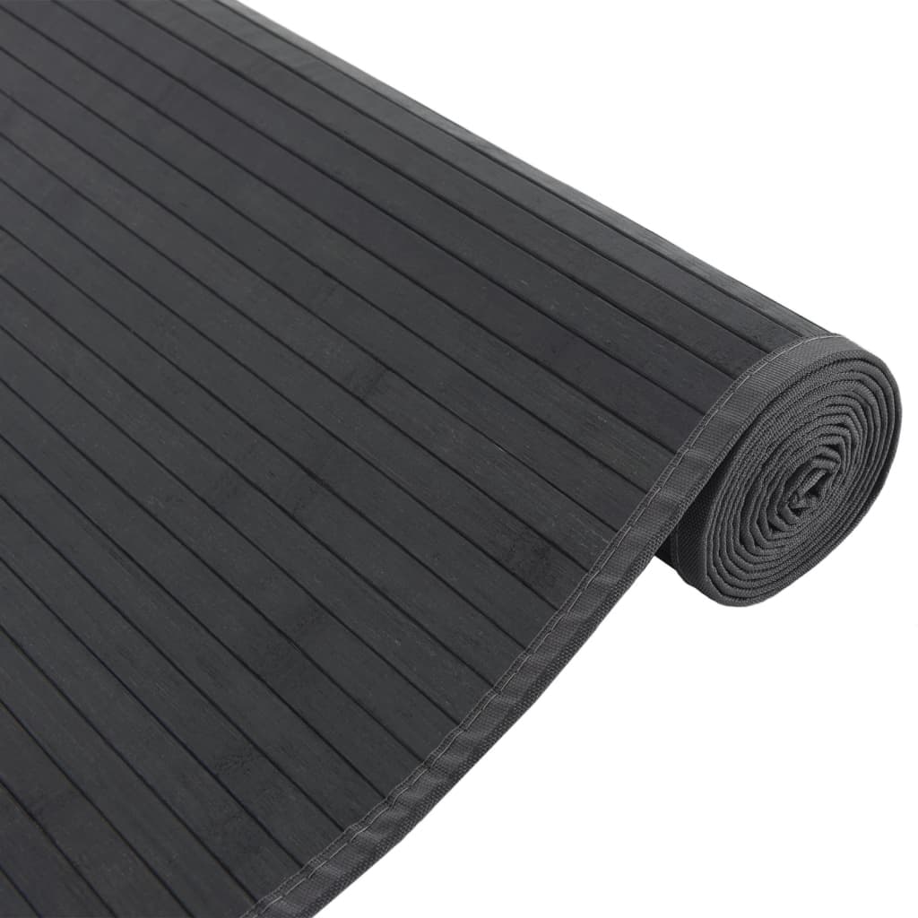 Tapete retangular 80x200 cm bambu preto — foto 3