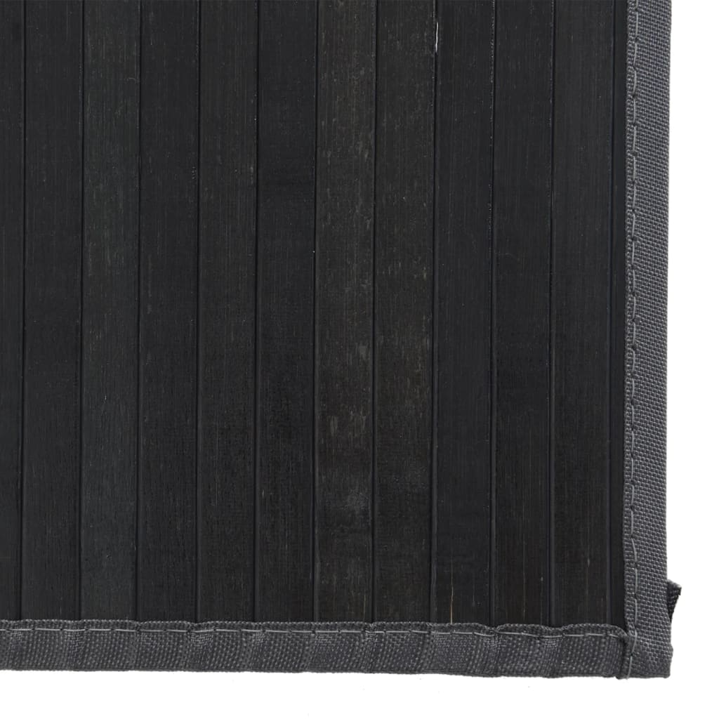 Tapete retangular 80x200 cm bambu preto — foto 5