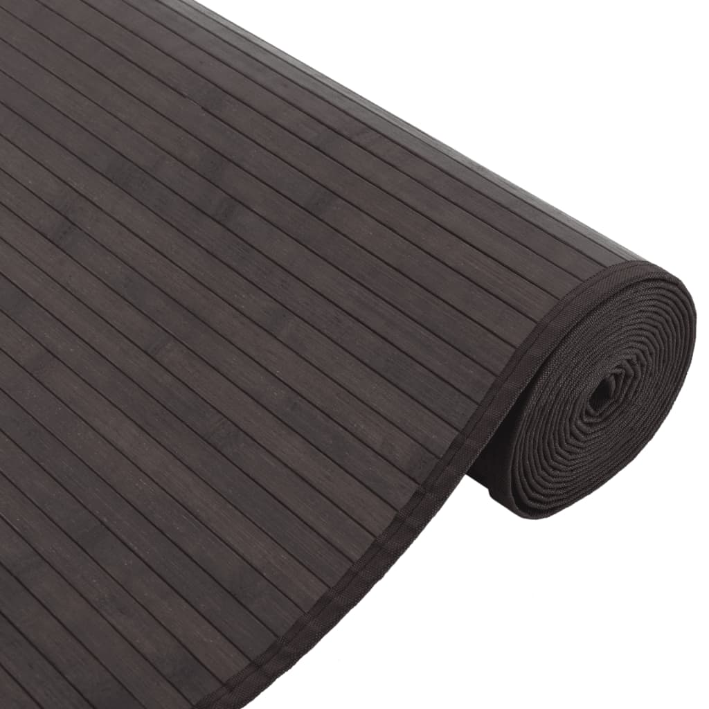 Tapete retangular 80x300 cm bambu castanho-escuro — foto 3