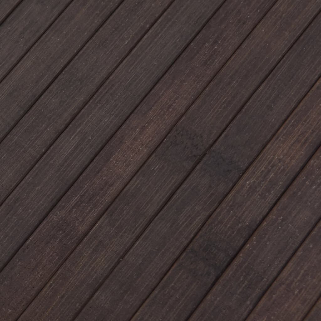 Tapete retangular 80x300 cm bambu castanho-escuro — foto 6