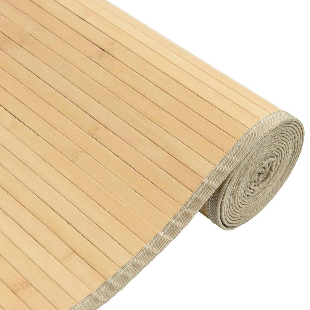 Tapete retangular 80x300 cm bambu cor natural clara — foto 3