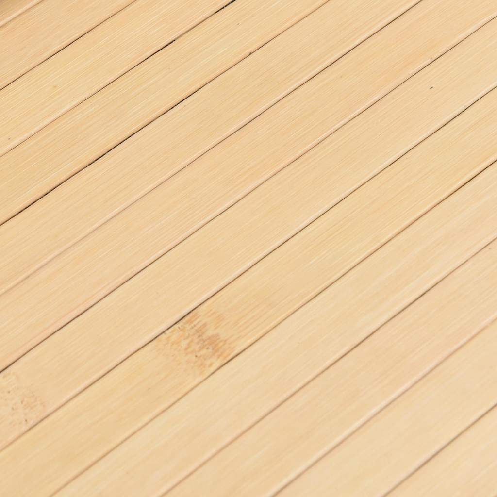 Tapete retangular 80x300 cm bambu cor natural clara — foto 6
