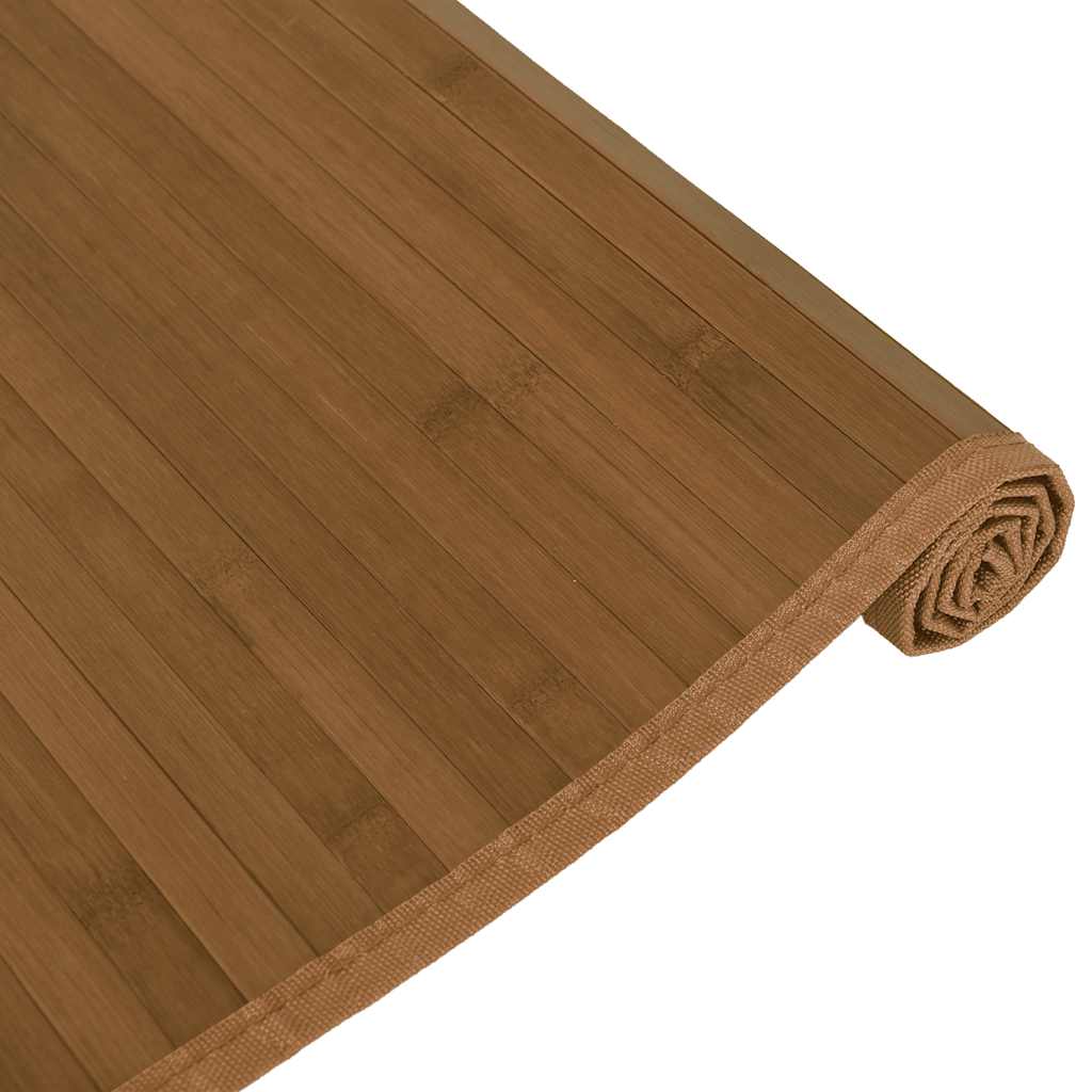 Tapete retangular 80x400 cm bambu castanho — foto 3