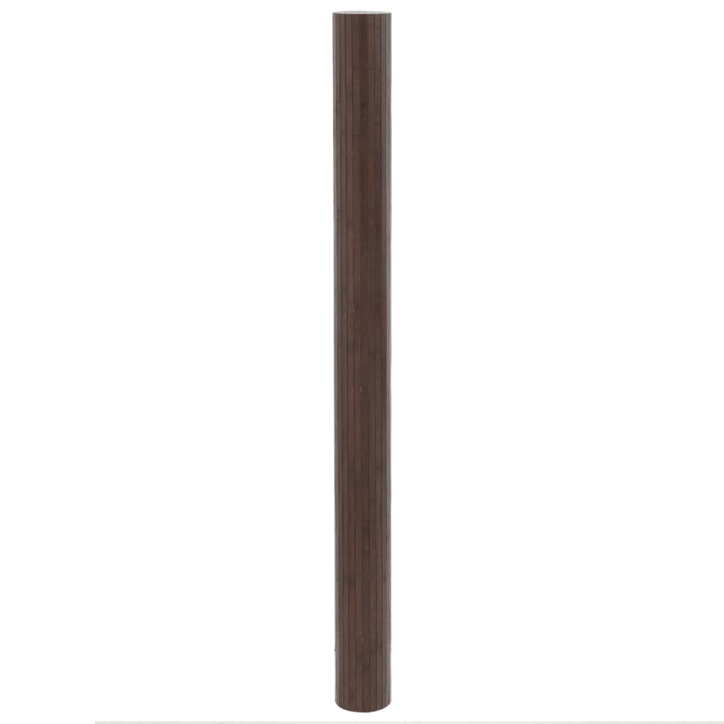 Tapete retangular 80x400 cm bambu castanho-escuro — foto 2