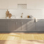 Tapete retangular 80x400 cm bambu cor natural clara — foto 1