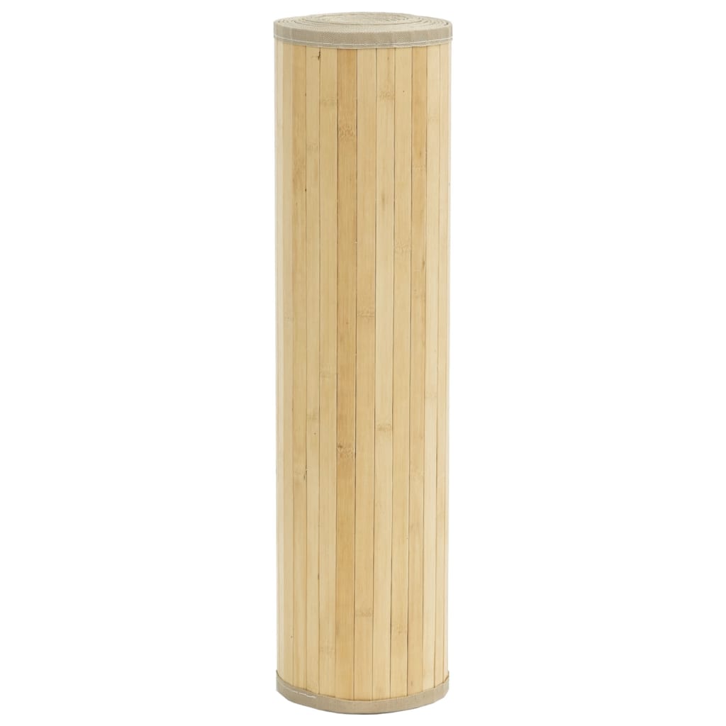 Tapete retangular 80x400 cm bambu cor natural clara — foto 2