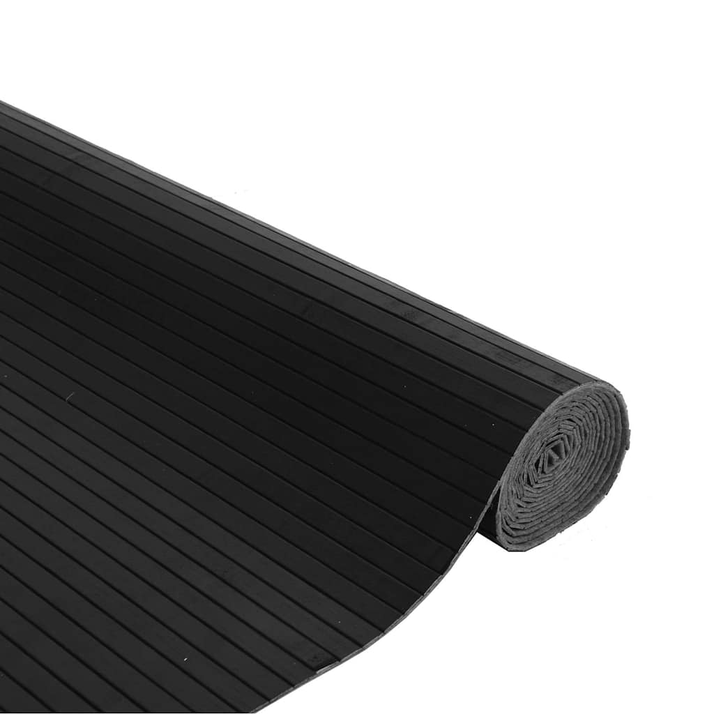 Tapete retangular 80x400 cm bambu preto — foto 3