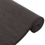 Tapete retangular 80x500 cm bambu castanho-escuro — foto 3