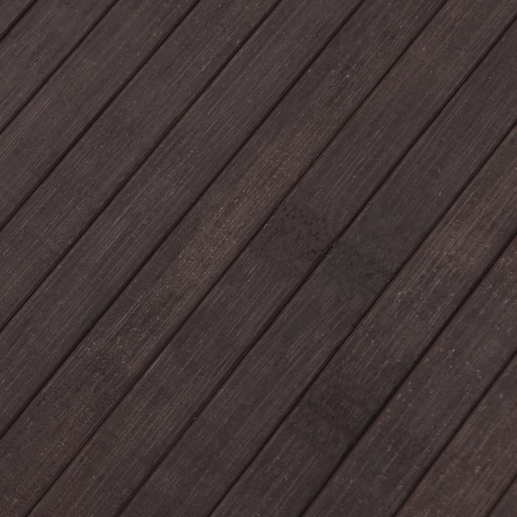 Tapete retangular 80x500 cm bambu castanho-escuro — foto 6