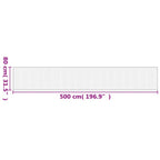 Tapete retangular 80x500 cm bambu castanho-escuro — foto 7