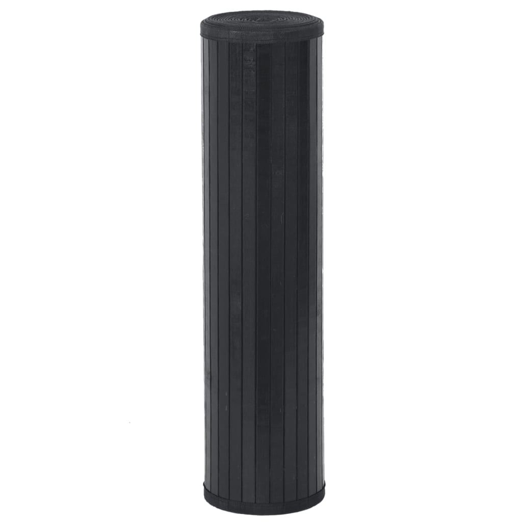 Tapete retangular 80x500 cm bambu preto — foto 2