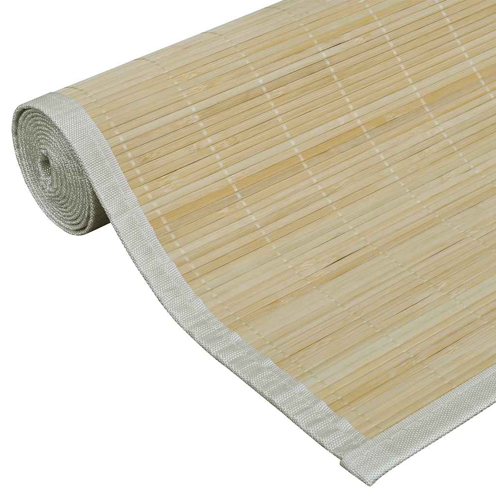 Tapete retangular bambu 120 x 180 cm natural — foto 4
