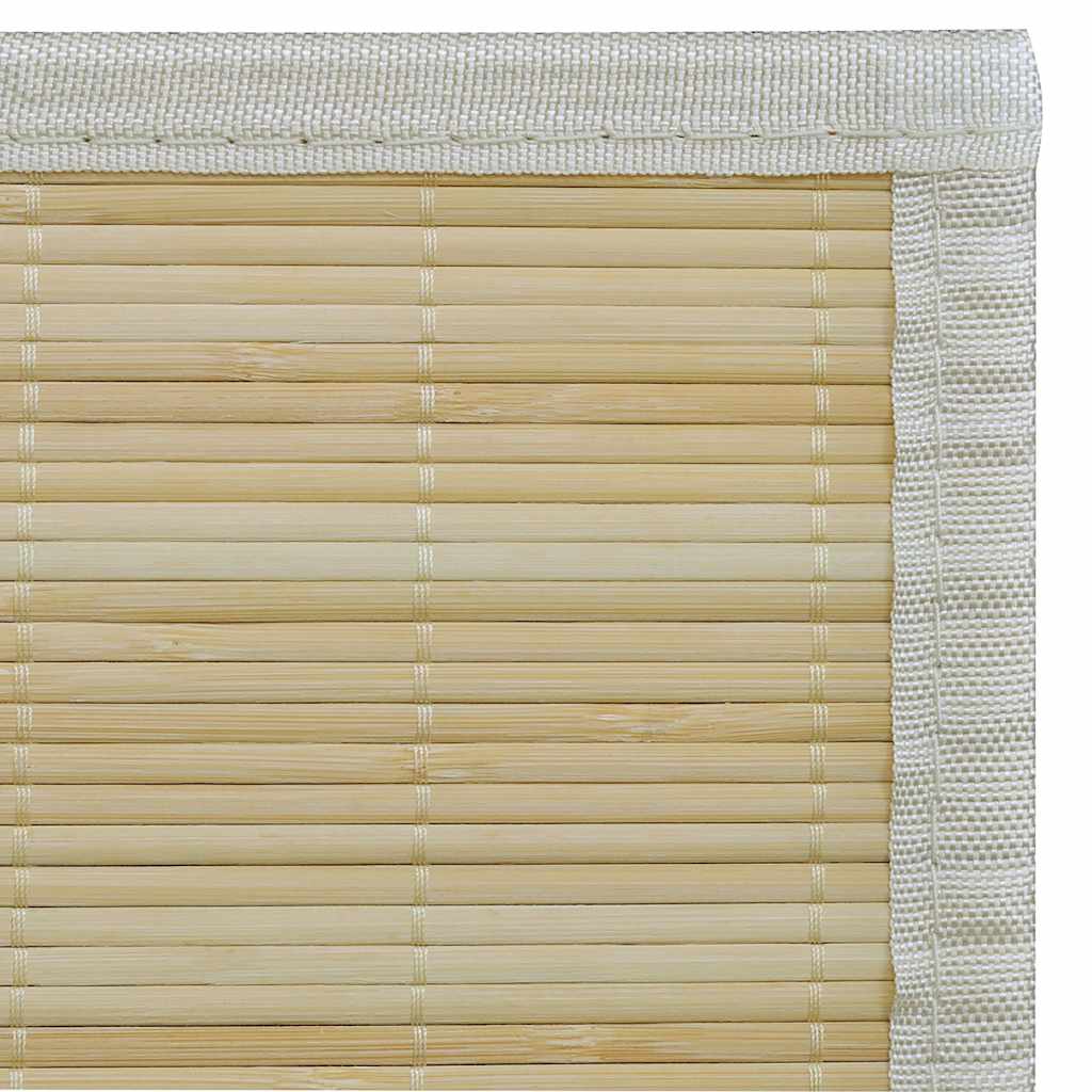 Tapete retangular bambu 120 x 180 cm natural — foto 5