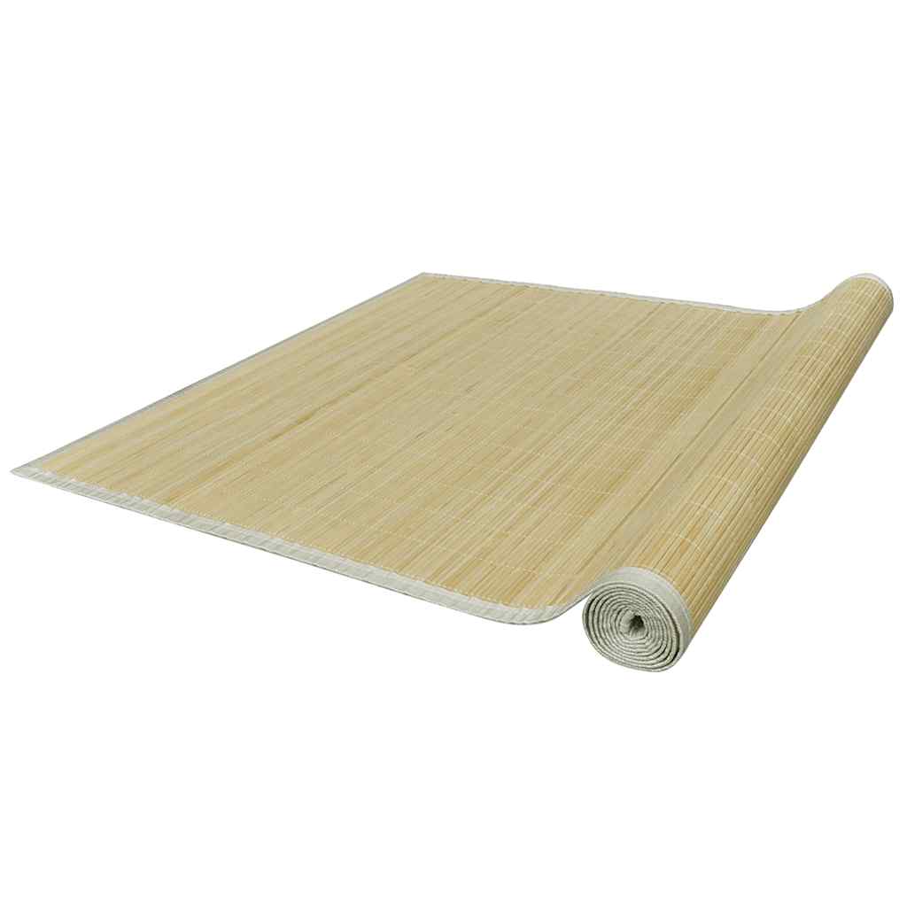 Tapete retangular bambu 150 x 200 cm natural — foto 2