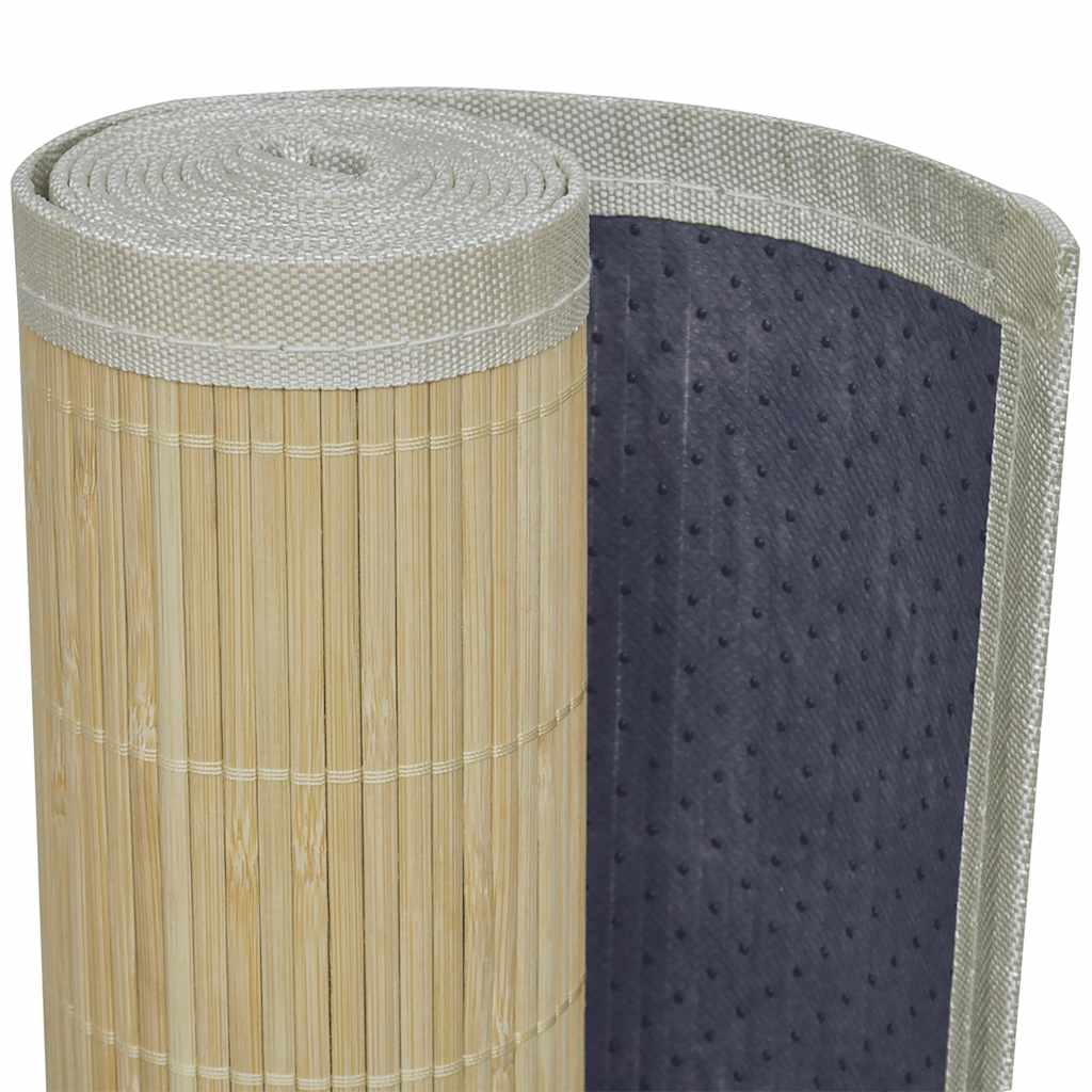 Tapete retangular bambu 150 x 200 cm natural — foto 3