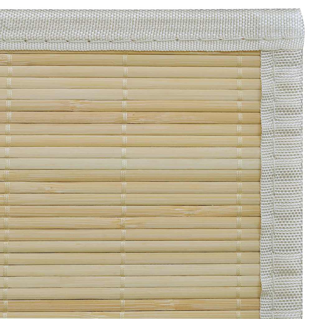 Tapete retangular bambu 150 x 200 cm natural — foto 5