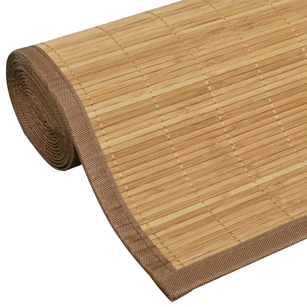 Tapete retangular bambu 80 x 200 cm castanho — foto 5