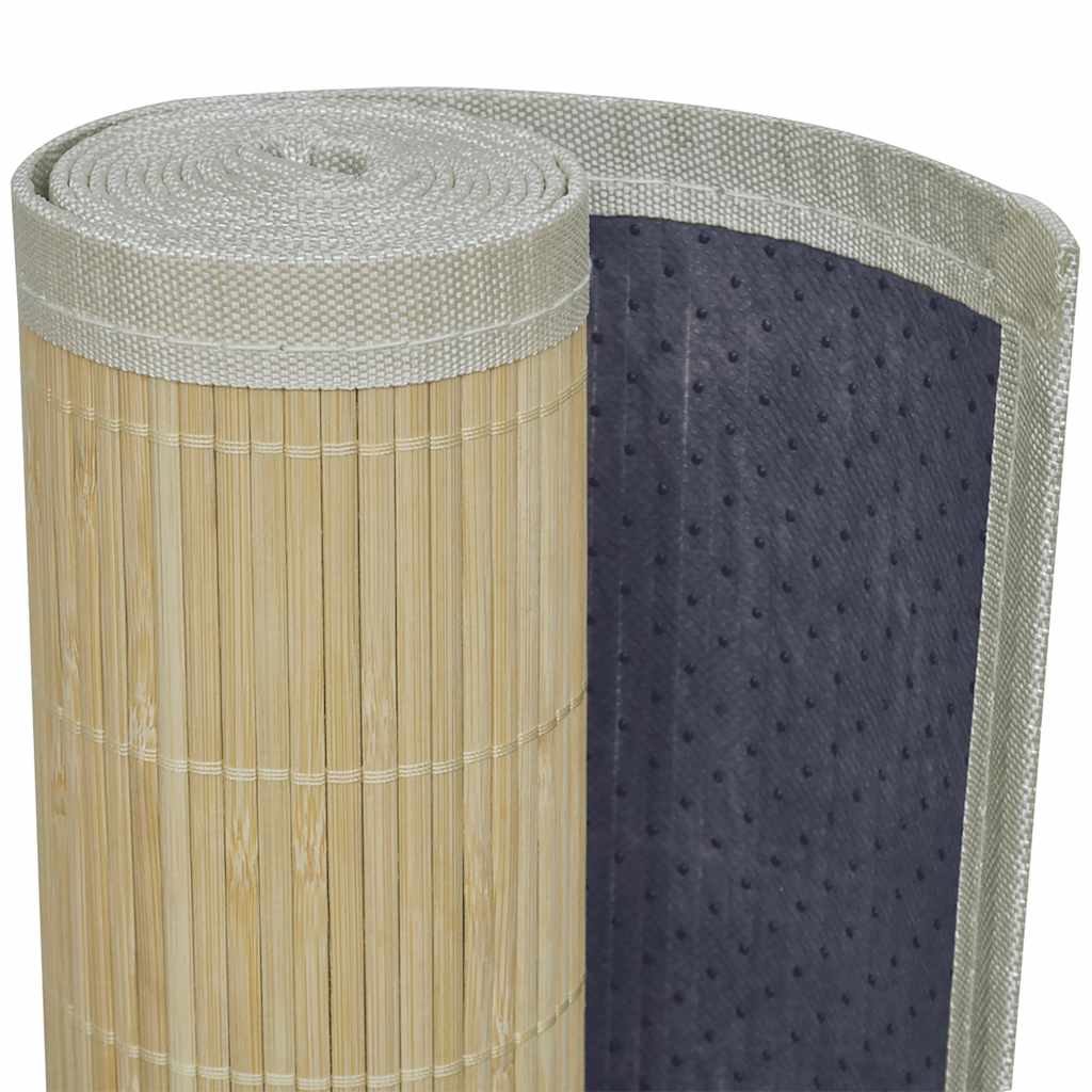 Tapete retangular bambu 80 x 200 cm natural — foto 3