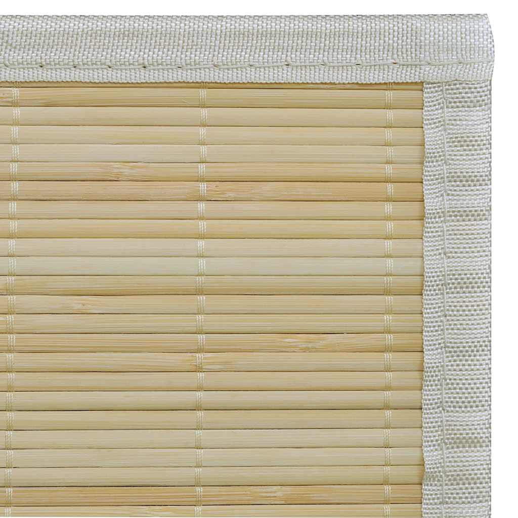 Tapete retangular bambu 80 x 300 cm natural — foto 5