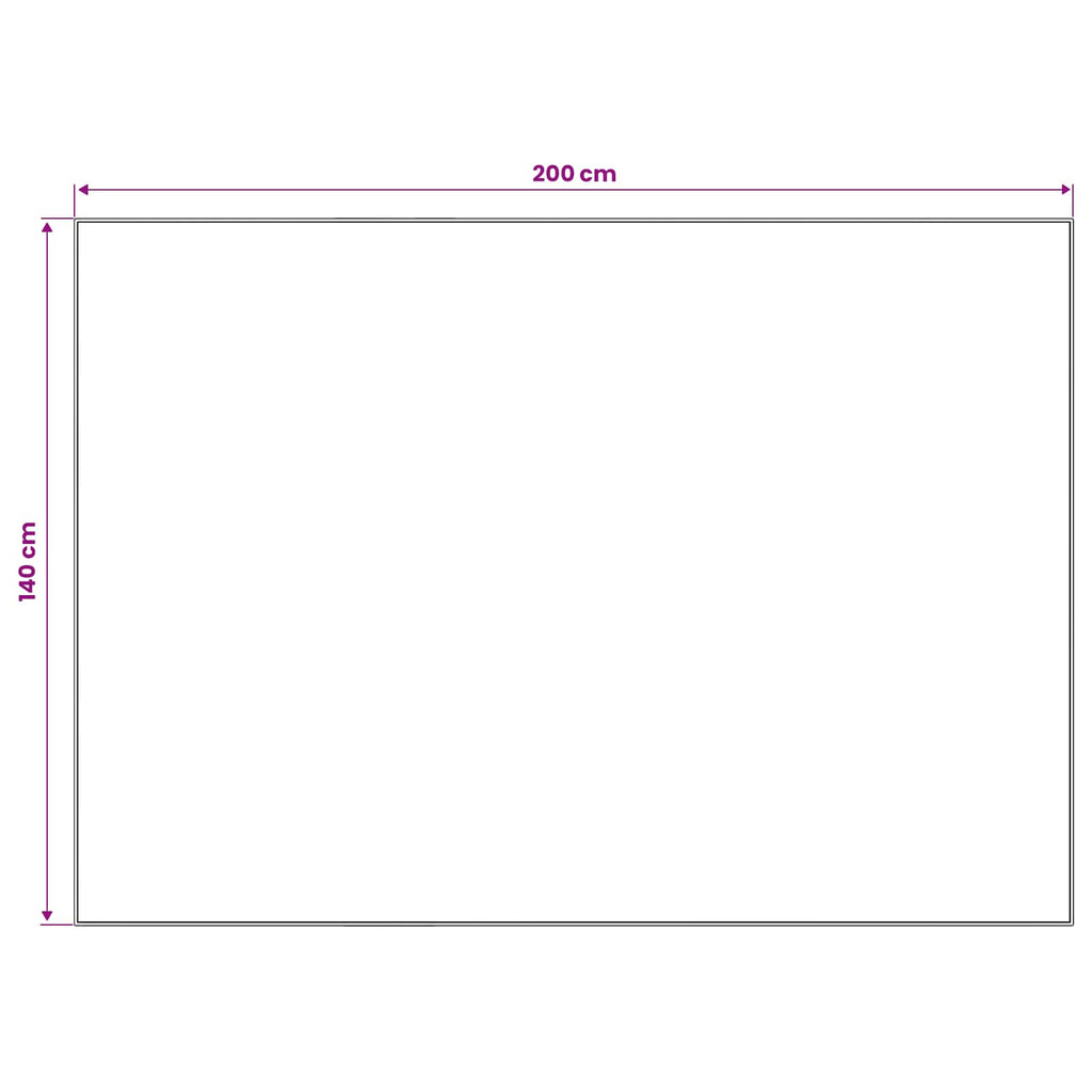 Tapete Retangular Multicolor 140x200 cm Poliéster — foto 4